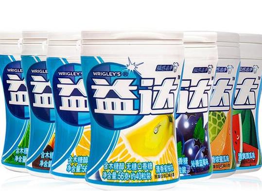 口香糖品牌排行榜,益達口香糖火爆全球、炫邁口香糖口味豐富