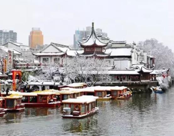 南京十大賞雪勝地排行榜,夫子廟古色古香、紫金山雪景別有一番風味