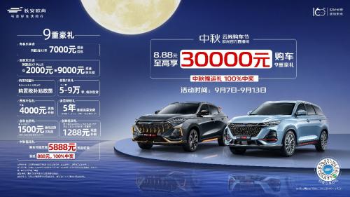 萬元福利已備好,中秋看車、買車就到去歐尚汽車4S店 萬元福利已備好,中秋看車、買車就到去歐尚汽車4S店